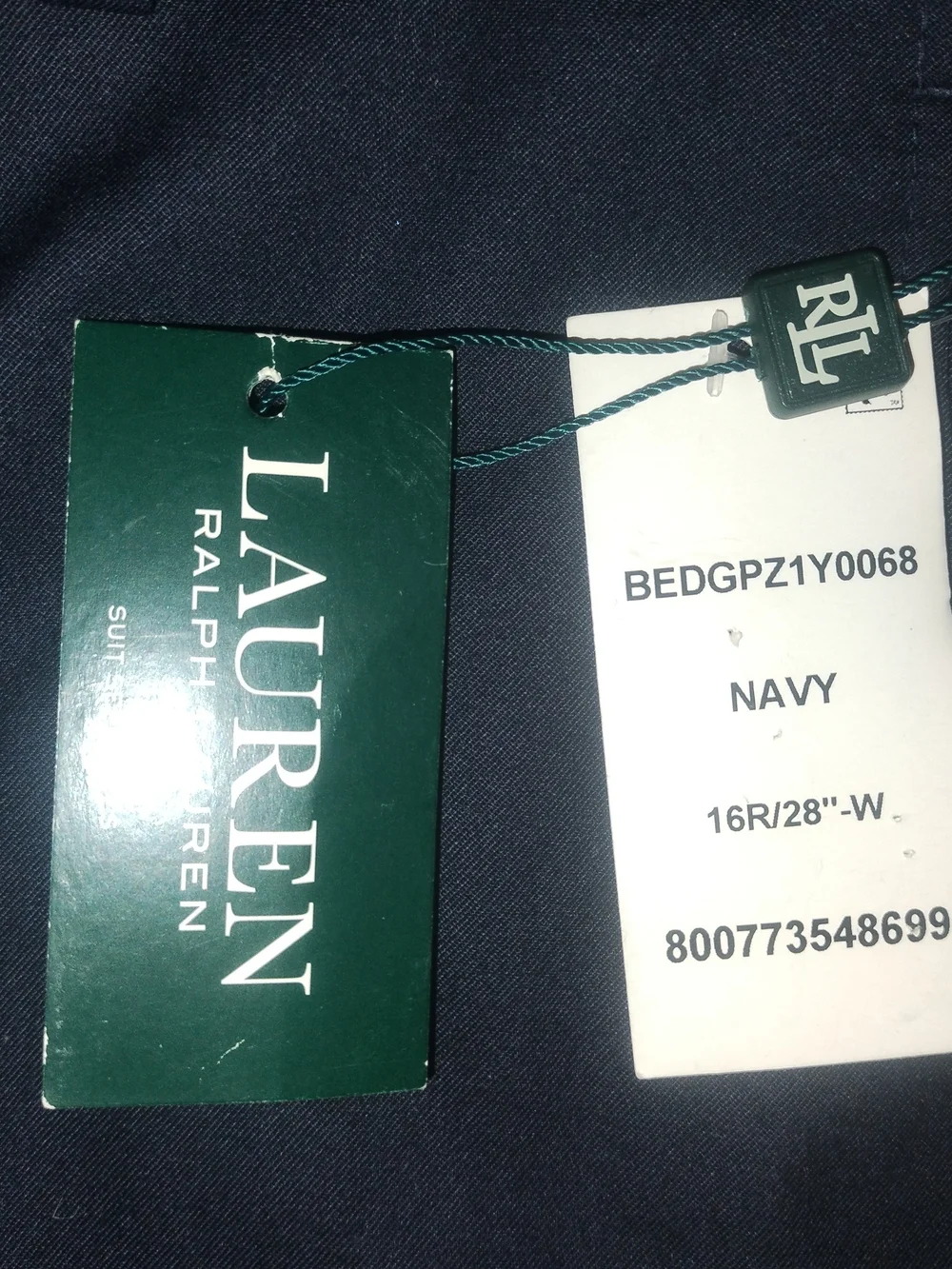 Lauren Ralph Lauren Boys Size 16R Navy Blue Dress Pants